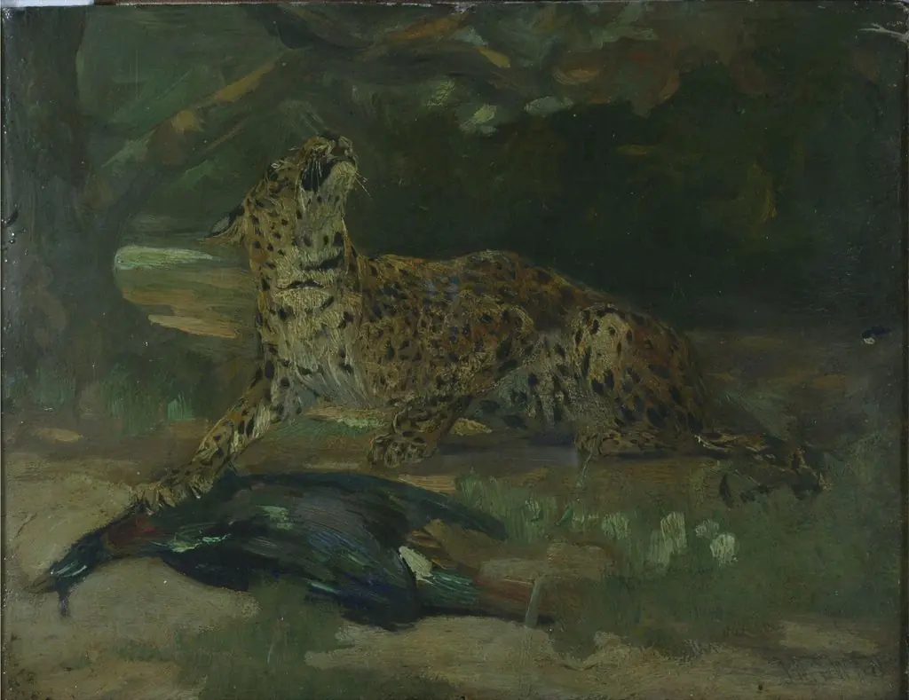 Leopard and Bird