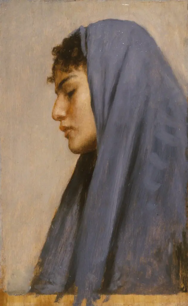 Profile Head of a Young Woman, by Leopold Carl Müller