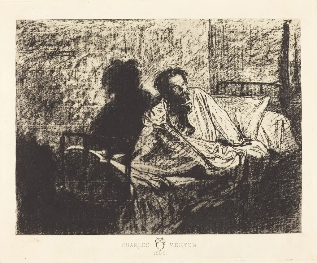 Charles Meryon, by Léopold Flameng, 1858