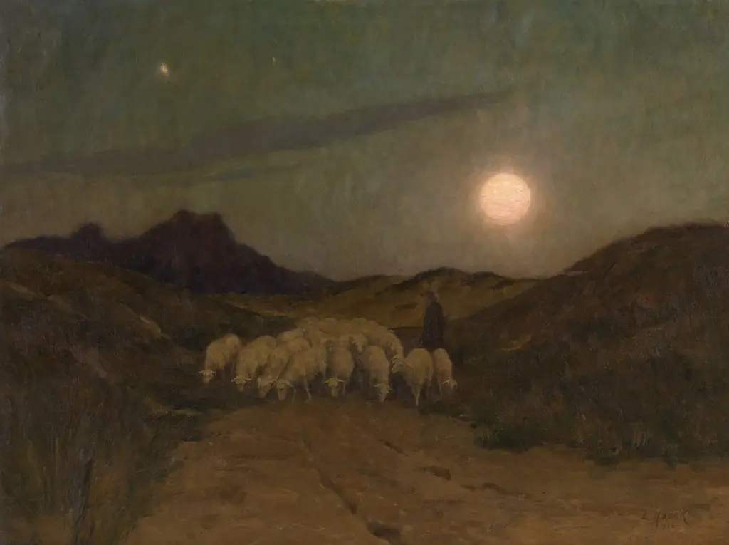 Avond in de Kempen, by Leopold Haeck