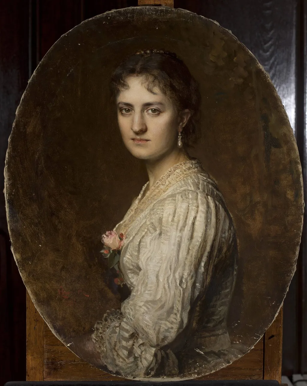 Portrait of Anna Branicka, by Leopold Horovitz, oil, 1894
