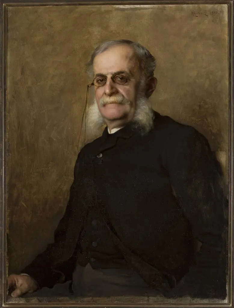 Portrait of Edward Leo (1829–1901), editor of “Gazeta Polska”, by Leopold Horovitz