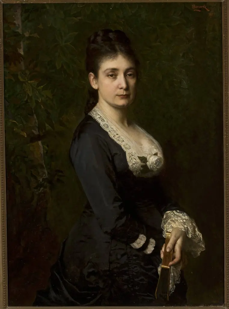Portrait of Mina Fajans (1841–1933), by Leopold Horovitz