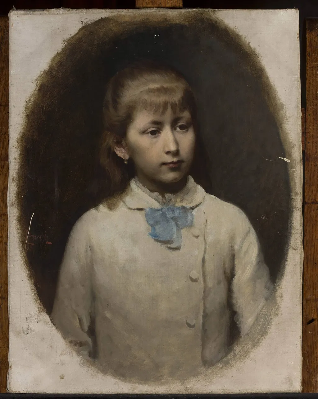 Portrait of Zosia Kraszewska (1863–?), by Leopold Horovitz, oil, 1873