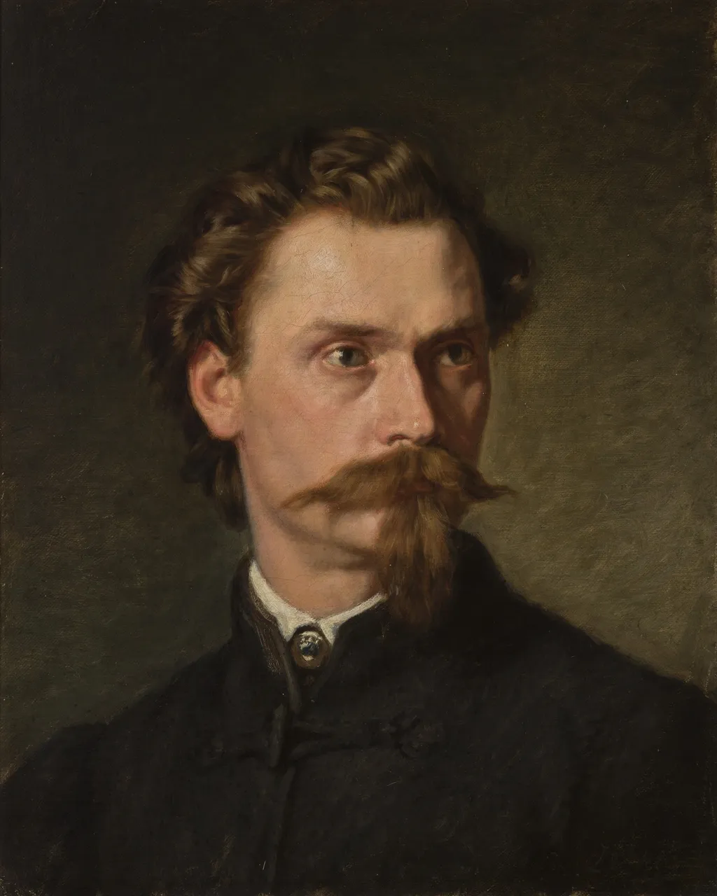 Portrait of Józef Jaroszyński, by Leopold Loeffler, oil, 1872