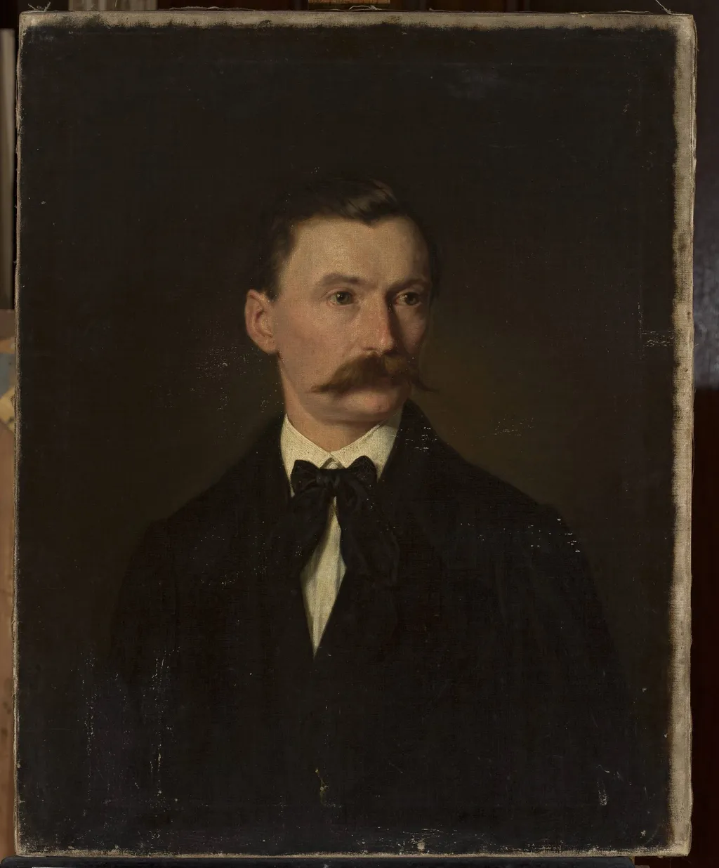 Self-portrait, by Leopold Loeffler, oil, 1872