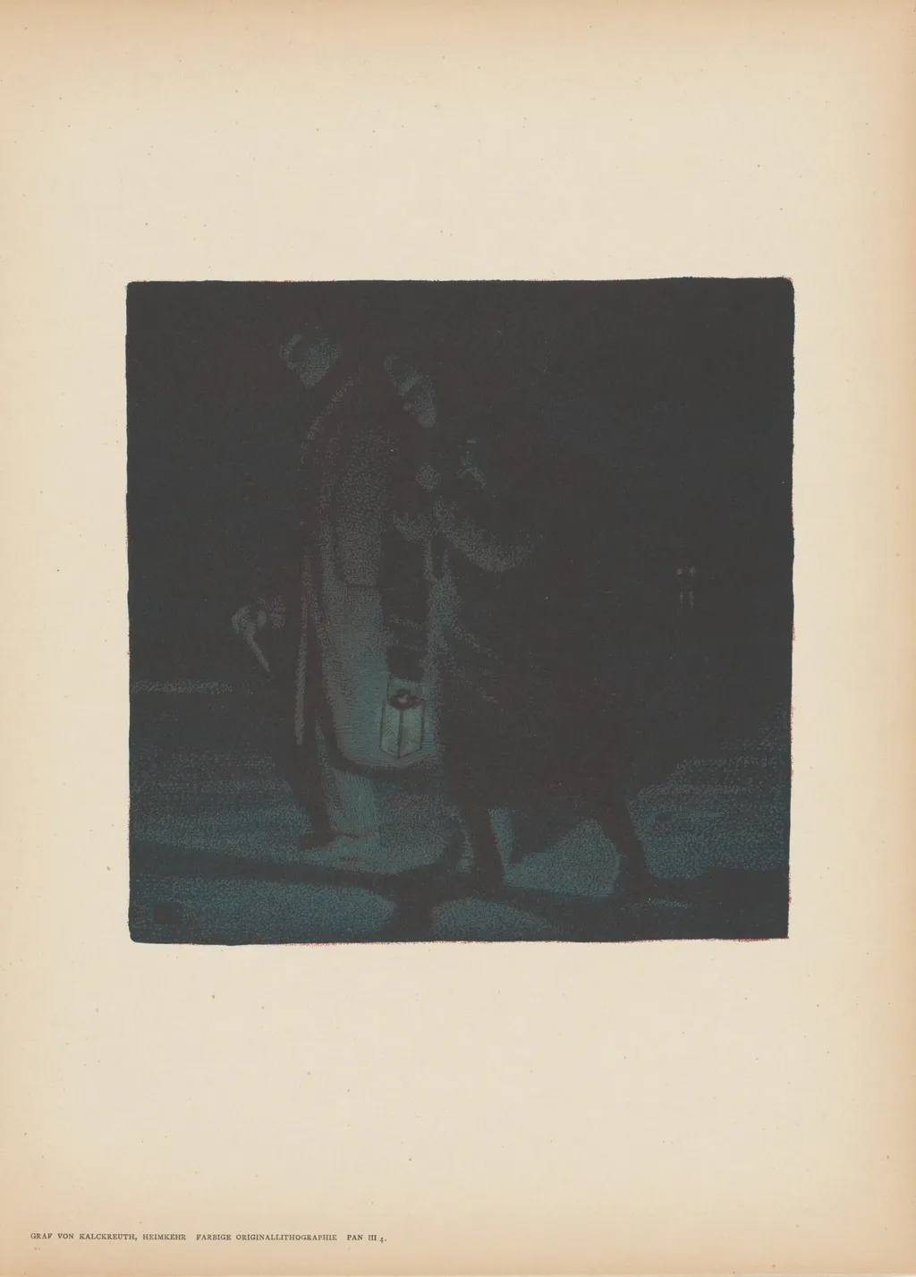 Heimkehr (Homecoming), by Leopold von Kalckreuth, ink, 1897
