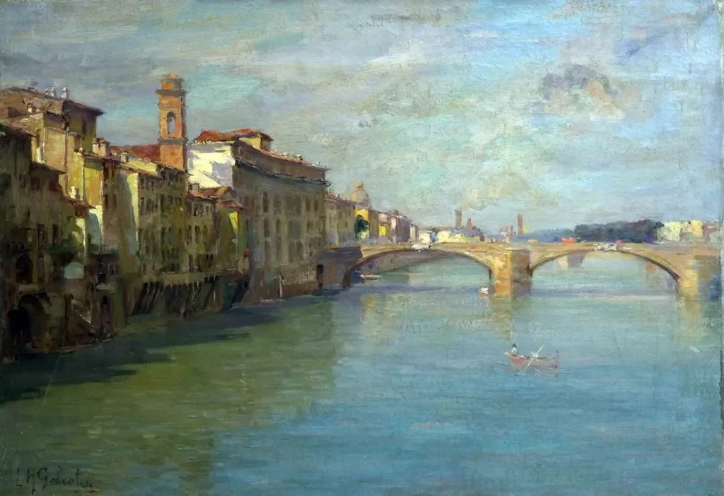Ponte della Santa Trinita din Florența, by Leopoldo Galeota Ruso