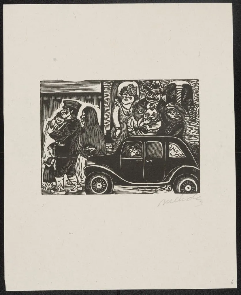 Untitled, by Leopoldo Méndez, ink, 1933