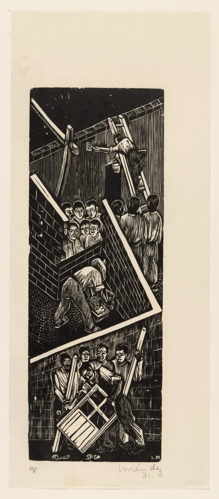 Untitled, by Leopoldo Méndez, ink, 1931