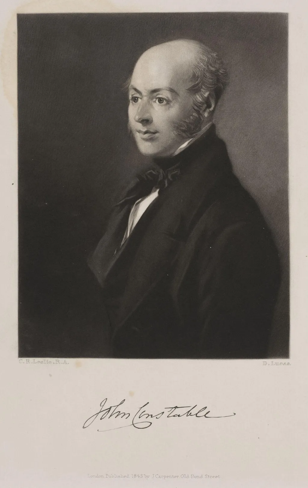 John Constable, by Leslie, C.R., 1843