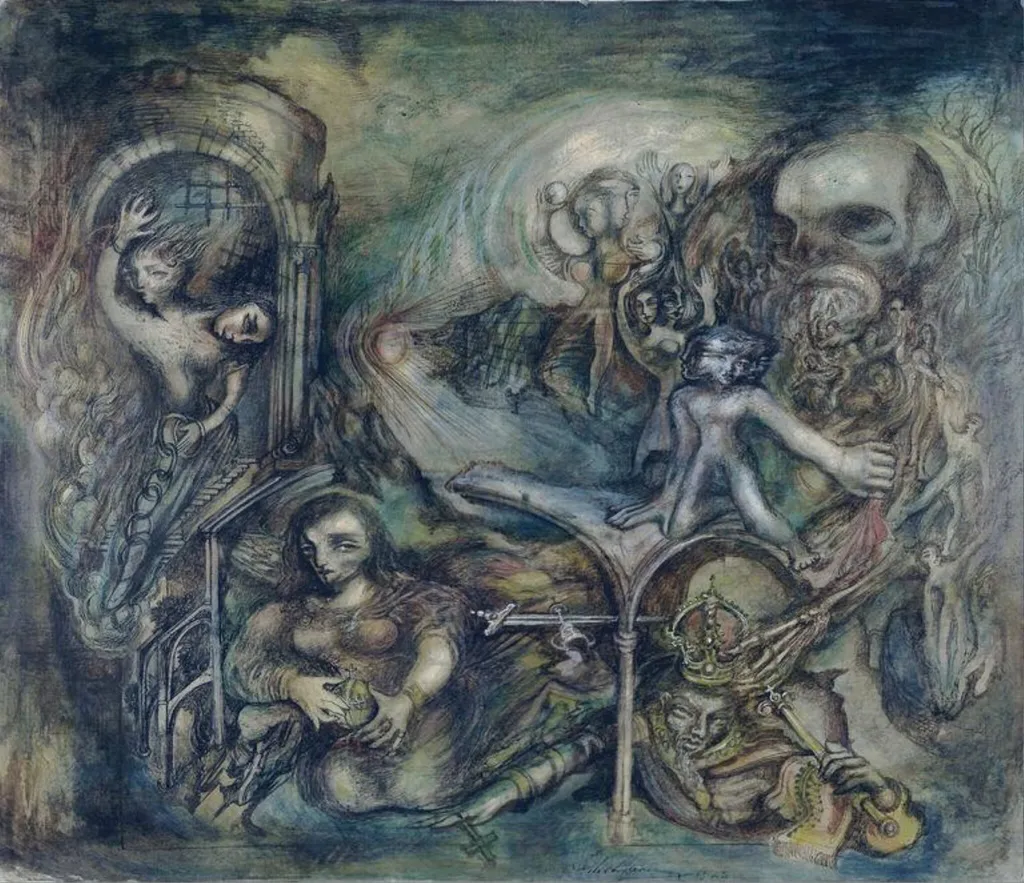 Liberation, by Leslie Hurry, watercolor, 1945