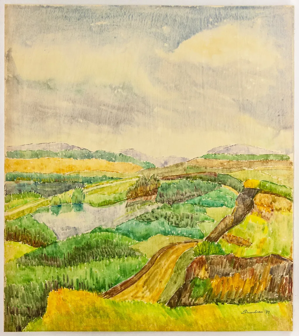 Peisaj, by Letiția Muntean, unspecified, 1950