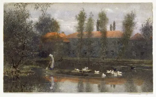 The Pond at William Morris's Works at Merton
