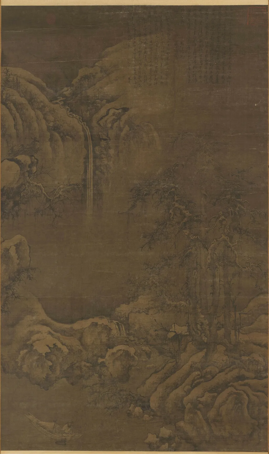 Fishing Boat on a Wintry River, by Li Cheng, unspecified