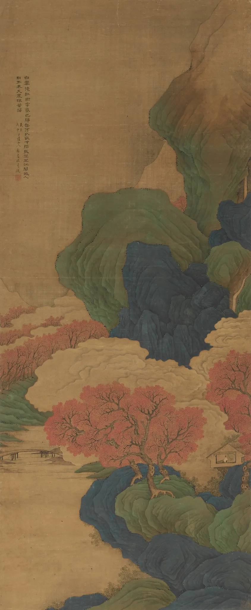 White Clouds and Red Trees, by Li Jian, unspecified, 1794