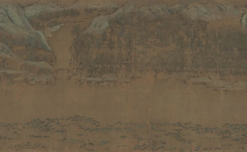 南宋 李結 西塞漁社圖 卷 |Fisherman's Lodge At Mount Xisai, by Li Jie, ink, 1170