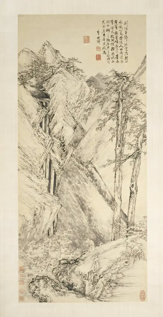Landscape after Jing Hao and Guan Tong, by Li Shizhuo