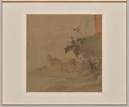 Magpies and Wild Rabbits, by Li Yong