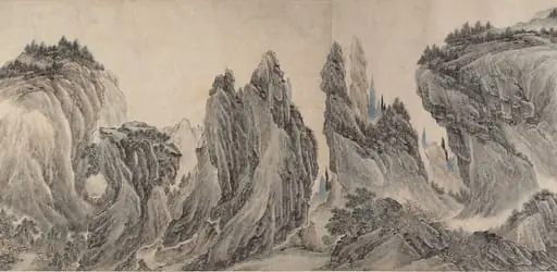 明/清   李在   董巨馬夏合風山水圖   卷|Landscape after Dong Yuan, Juran, Ma Yuan, and Xia Gui