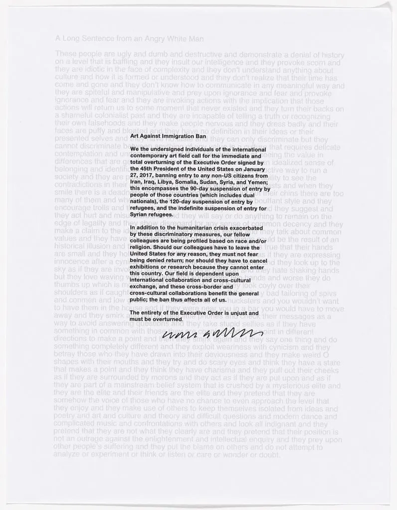 Untitled, by Liam Gillick, 2017