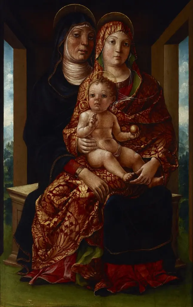 Madonna and Child with Saint Anne, by Liberale da Verona