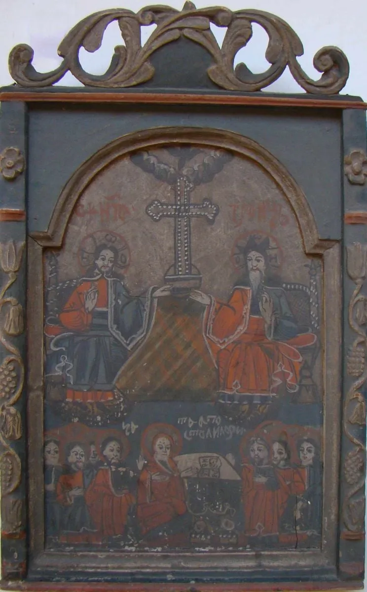 Sf. Treime și Ceata apostolilor, by Lică Zugravul, unspecified, 1798