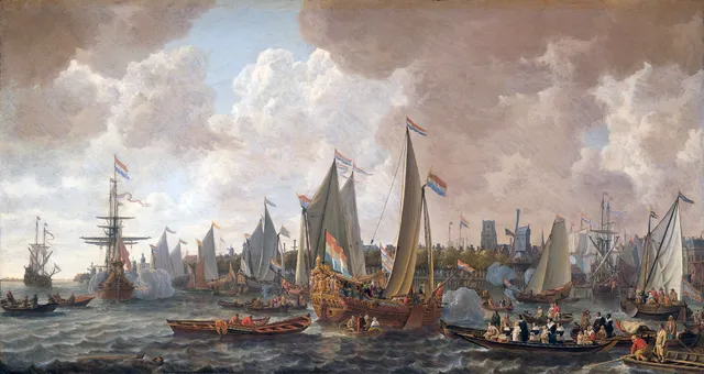 The arrival of King Charles II of England in Rotterdam, 24 May 1660