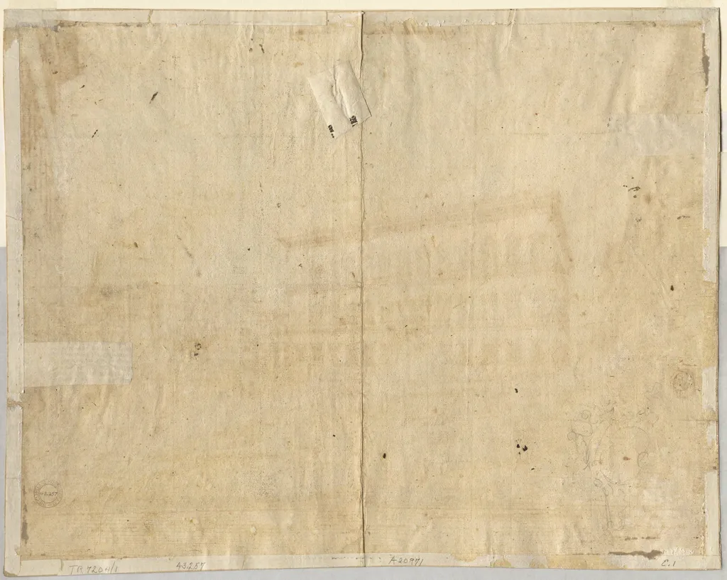 Cartouche (verso), by Lievin Cruyl, 1664