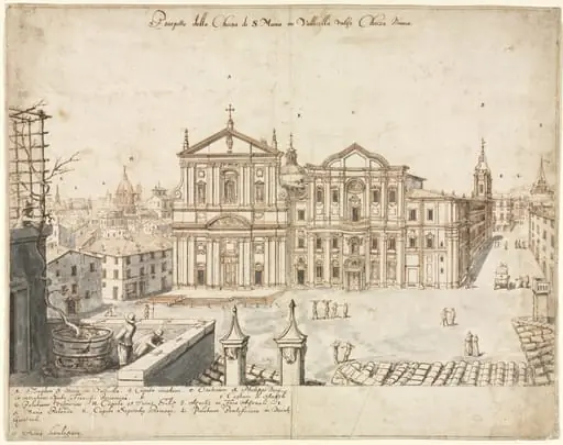 Eighteen Views of Rome: The Church of Santa Maria in Vallicella, by Lievin Cruyl
