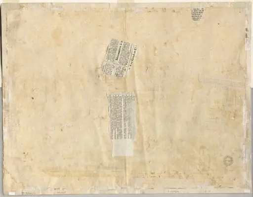 Tracing of a Fountain from Recto and Sketches of Two Faces (verso)