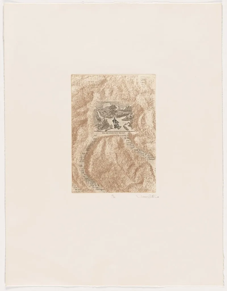 Untitled, by Liliana Porter, ink, 1981