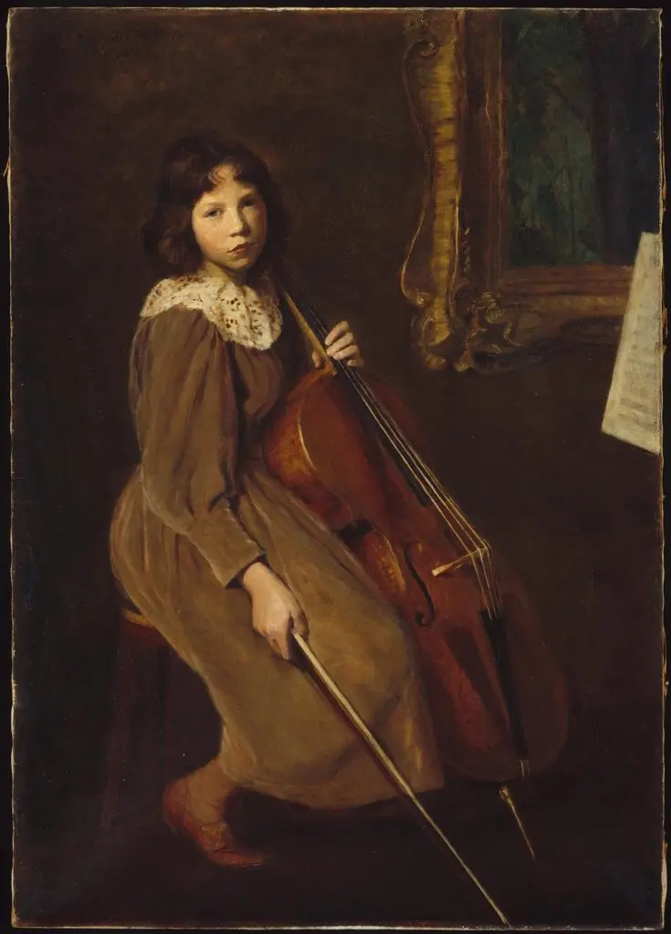 A Young Violoncellist, by Lilla Cabot Perry