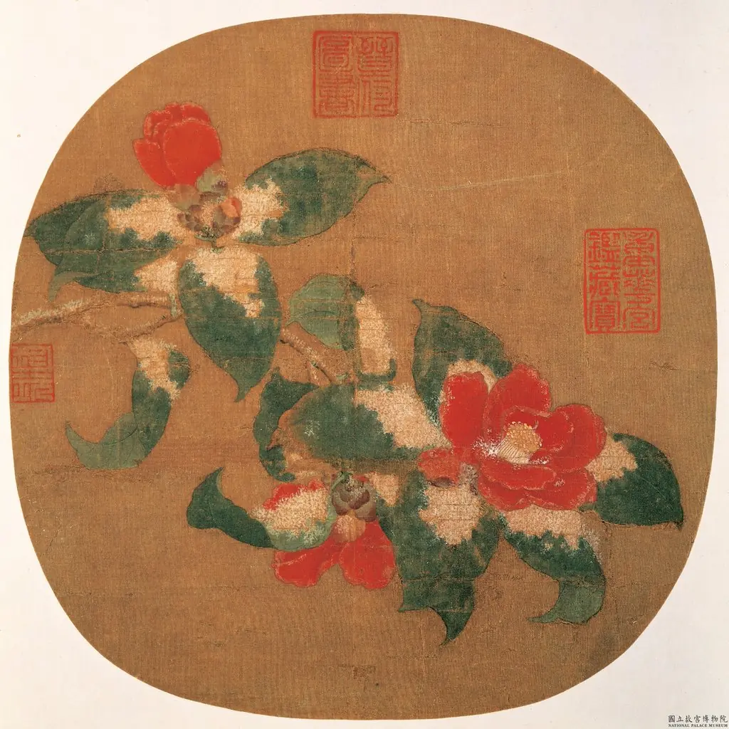 Camellia After a Snow, by Lin Chun