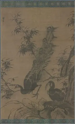 A Pair of Peafowl, by Lin Liang