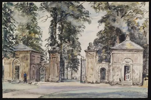 Entrance to Ramsbury Manor, by Lines