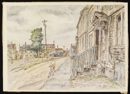 Houses on the Green, Calne, by Lines