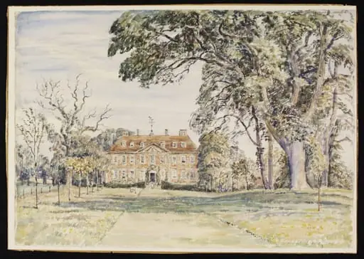 Ramsbury Manor; Distant View, by Lines
