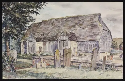 The Tithe Barn, Cherhill, by Lines