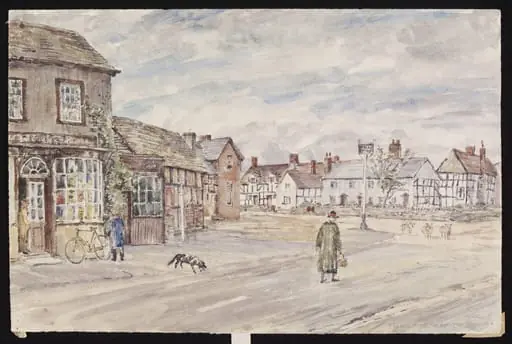 Tram Square, Eardisley, by Lines