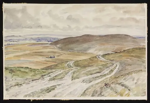 View from the Wansdyke in Stanton St. Bernard, by Lines