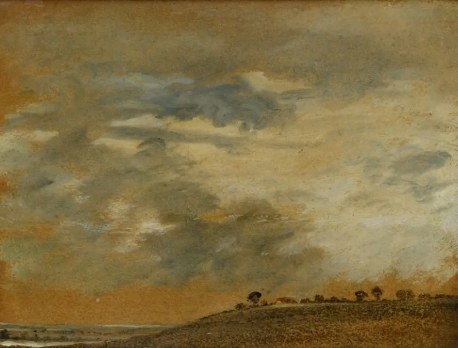 Landscape with scudding clouds, by Lionel Bicknell Constable