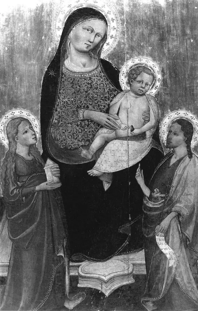 Virgin and Child with Saints Mary Magdalen and John the Baptist, by Lippo d'Andrea