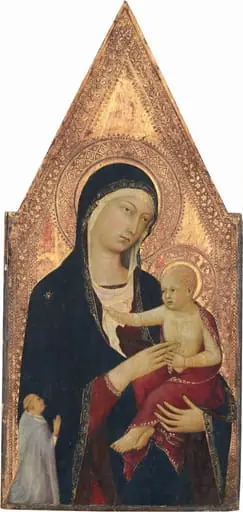 Madonna and Child with Donor, by Lippo Memmi