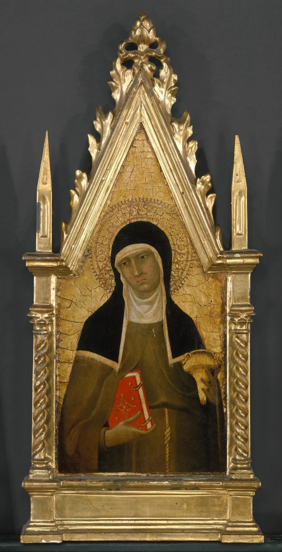 Saint Clare, by Lippo Memmi, tempera, 1330