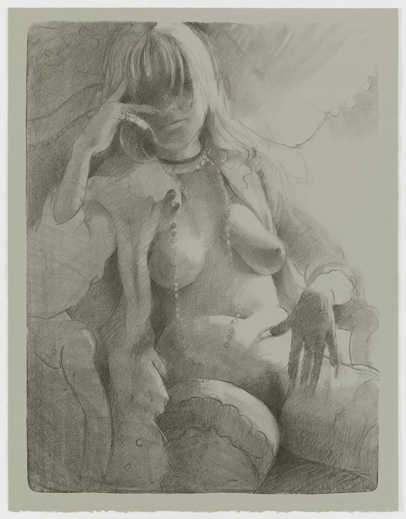 Untitled, by Lisa Yuskavage, ink, 2002