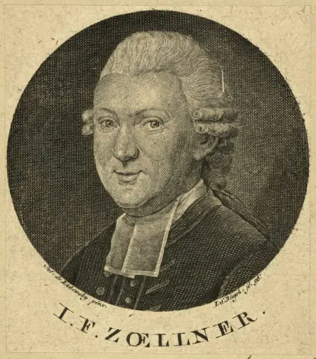 Lisiewska, Friederike Julie (Vorlage): Porträt Johann Friedrich Zöllner, 1796