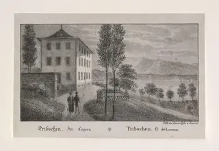 Lithograph des Freres a Lucerne