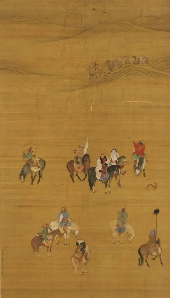 Khubilai Khan Hunting, by Liu Guandao