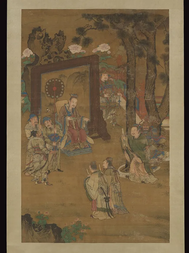 明  劉俊  納諫圖  軸|Remonstrating with the emperor